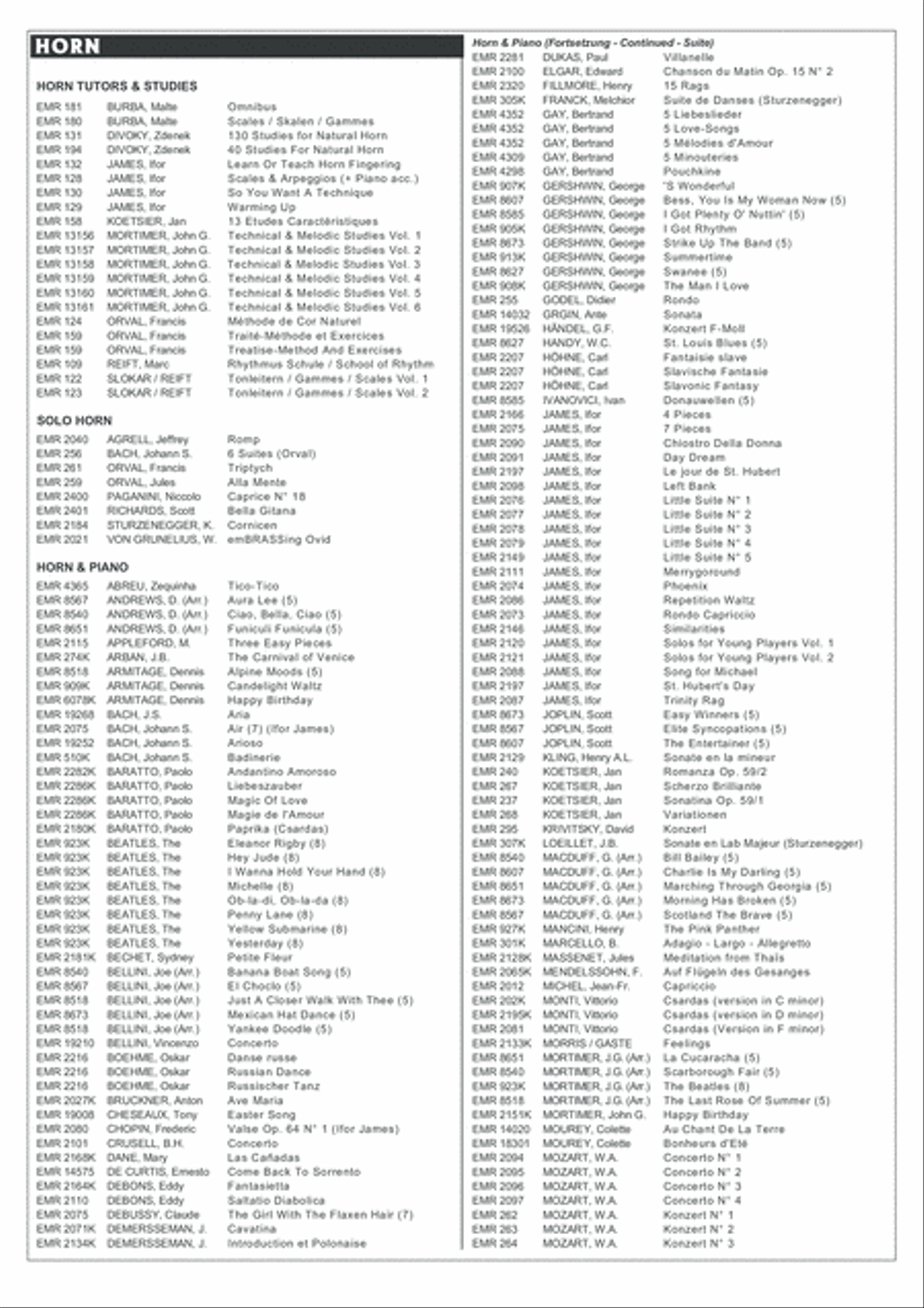 Ave Maria Horn scores gallery preview page 5