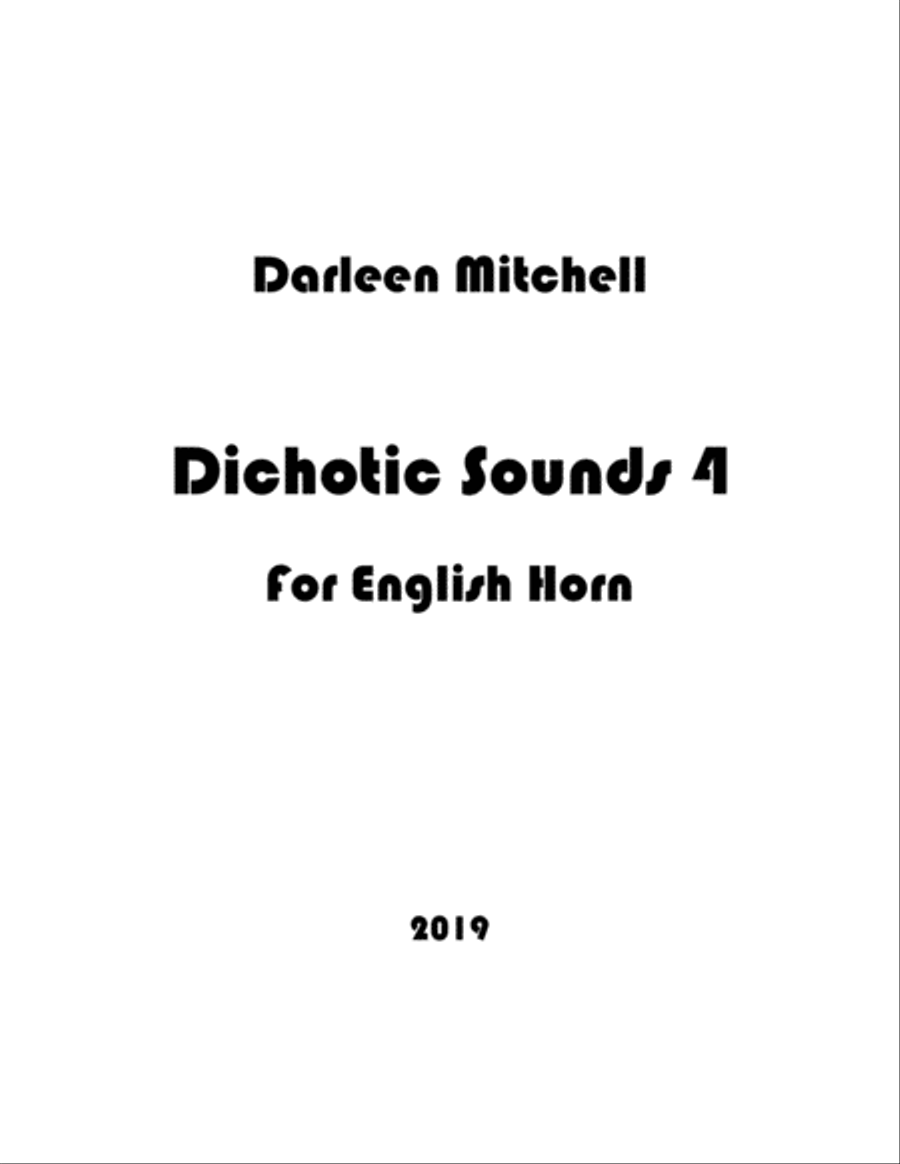 [Mitchell] Dichotic Sounds 4 English Horn scores gallery preview page 3