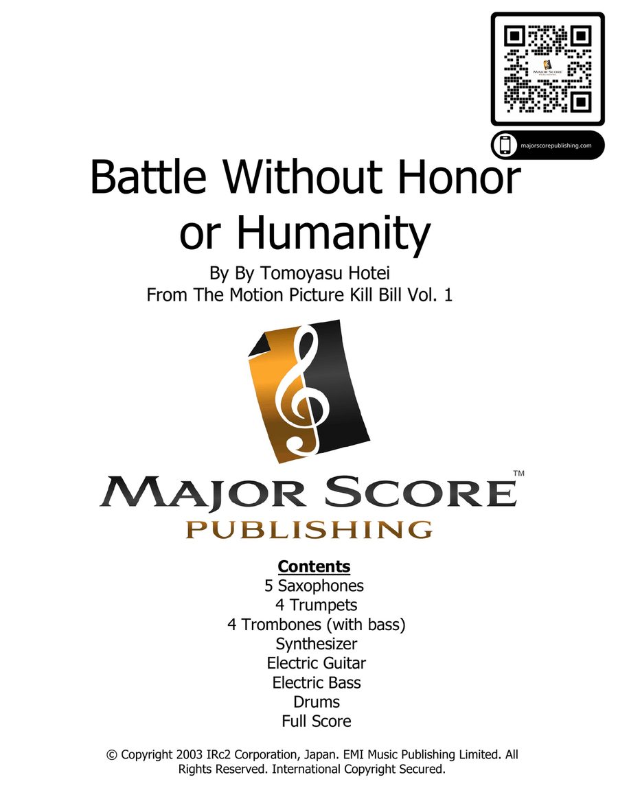 Battle Without Honor Or Humanity Jazz Ensemble scores gallery preview page 1