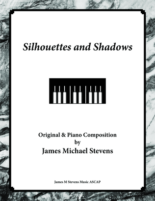 Book cover for Silhouettes and Shadows - Reflective Piano
