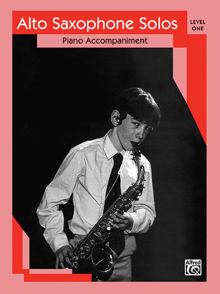 Book cover for Alto Saxophone Solos