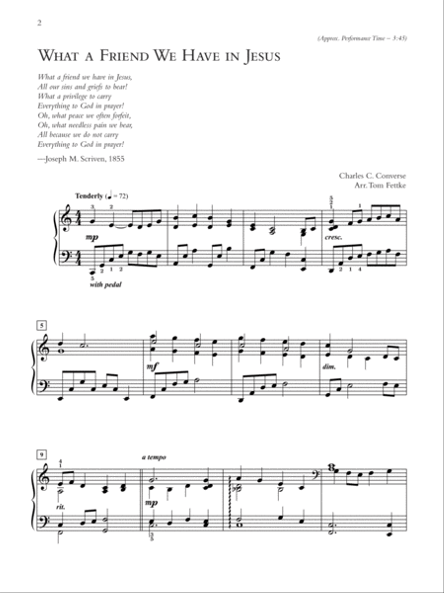Gospel Hymns with a Velvet Touch Piano Solo scores gallery preview page 7