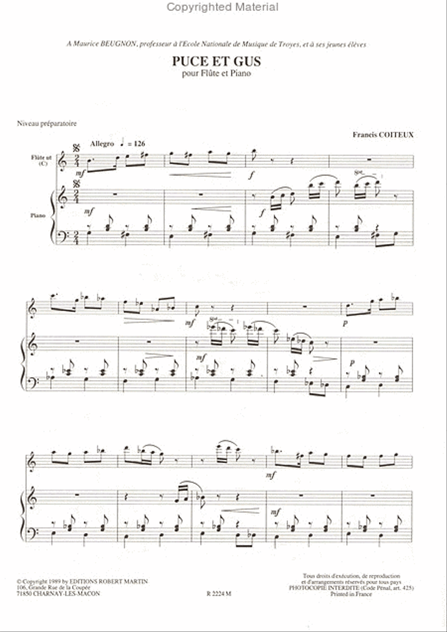 Puce et Gus Puce et Gus Piano Accompaniment scores gallery preview page 2