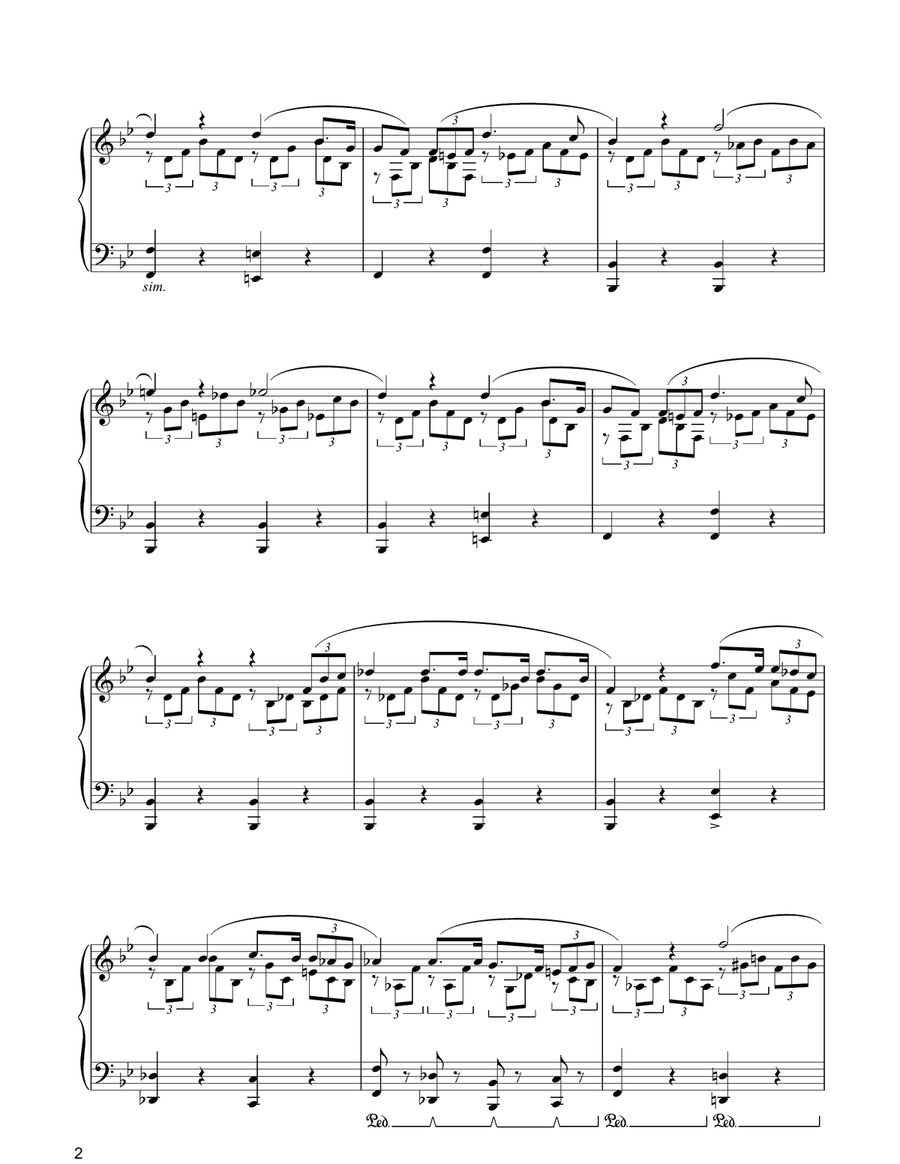 Pace, Pace Mio Dio From 'la Forza Del Destino' Piano Solo scores gallery preview page 2