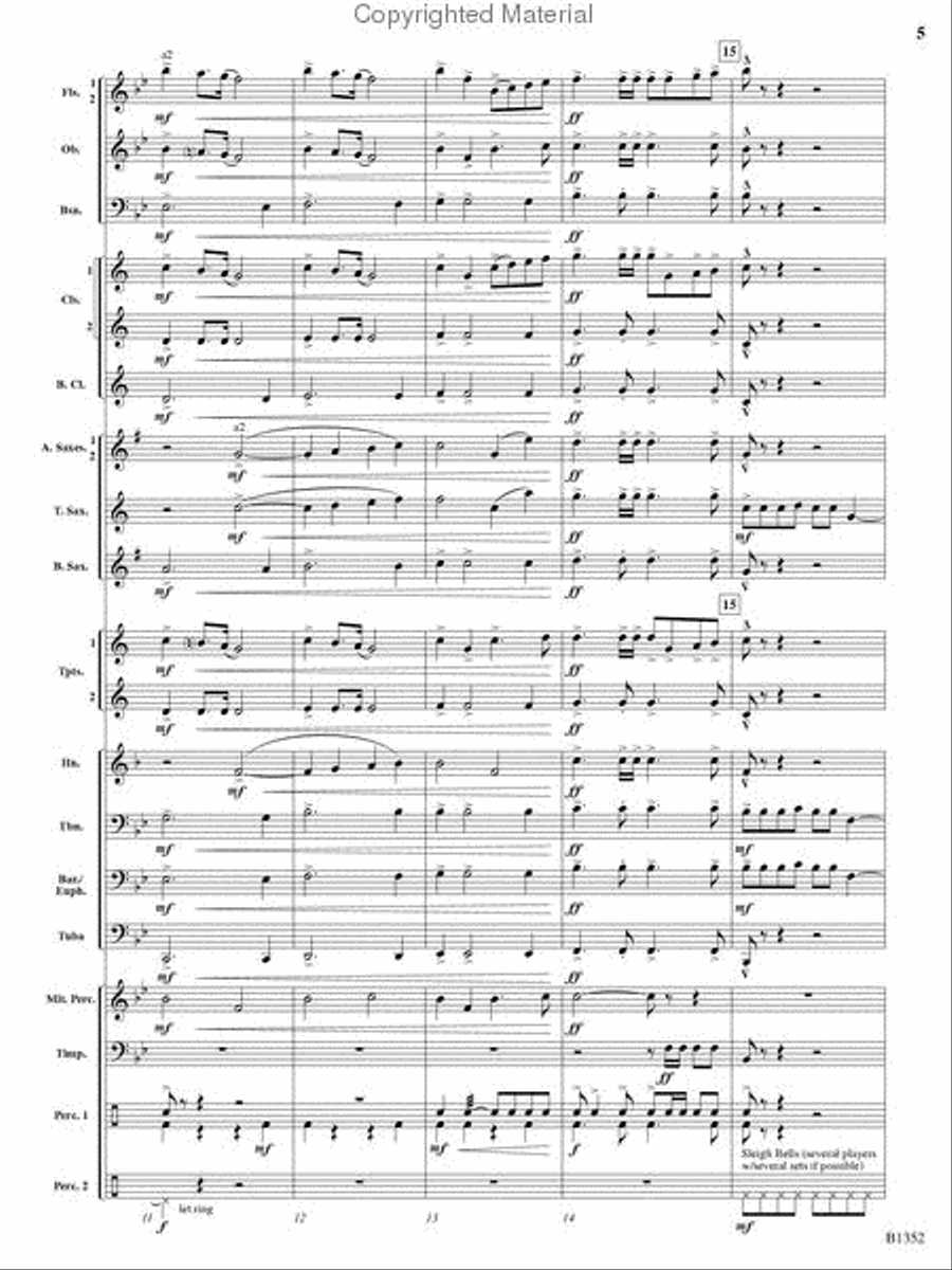 A Christmas Montage Concert Band scores gallery preview page 4