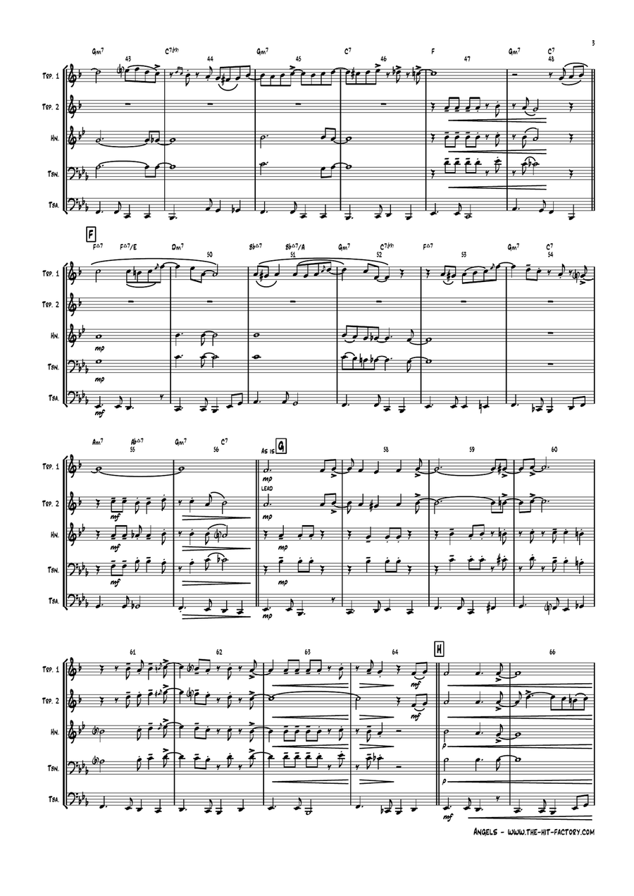 White Christmas Brass Ensemble scores gallery preview page 3