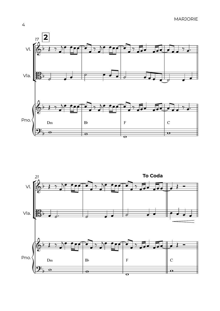 Marjorie String Duet scores gallery preview page 4