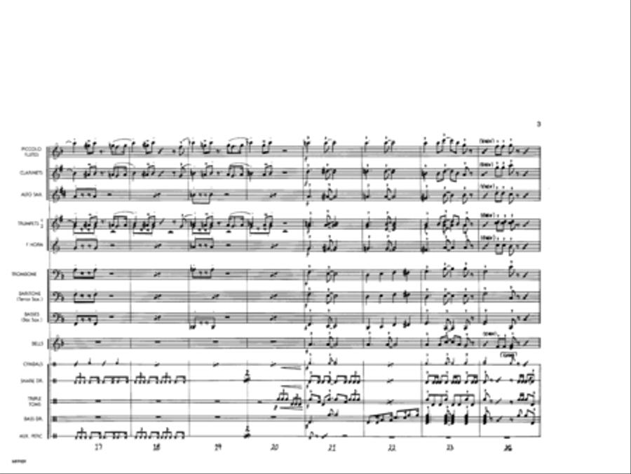 Oh! You Beautiful Doll Marching Band scores gallery preview page 4