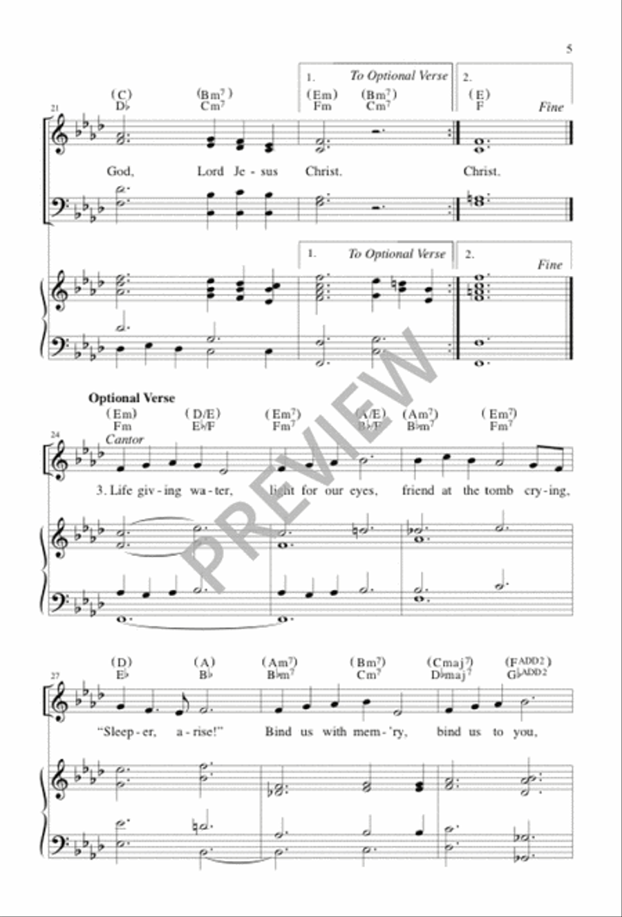 Glory to You, Word of God 4-Part scores gallery preview page 6