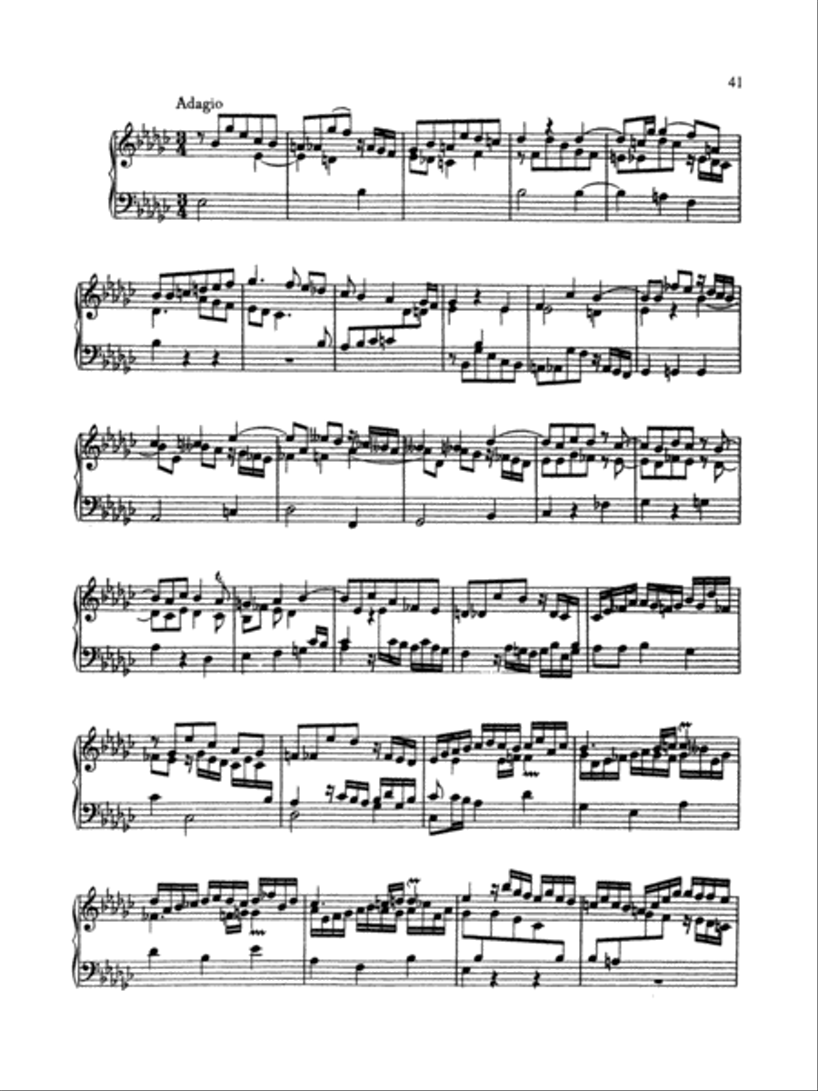 Bach: The Württenburg Sonatas (Complete) Piano Solo scores gallery preview page 5