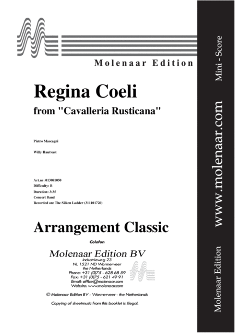 Regina Coeli Concert Band scores gallery preview page 2