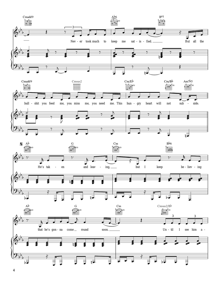 Come Round Soon Piano, Vocal, Guitar scores gallery preview page 4