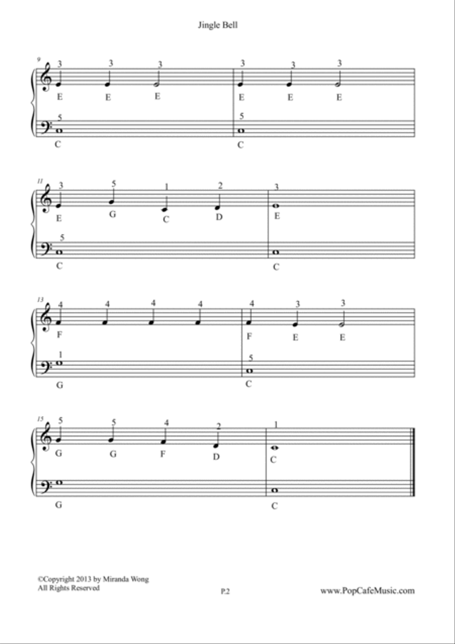 5 Lovely Children Piano Tunes - Very Easy Version 4-Part scores gallery preview page 4