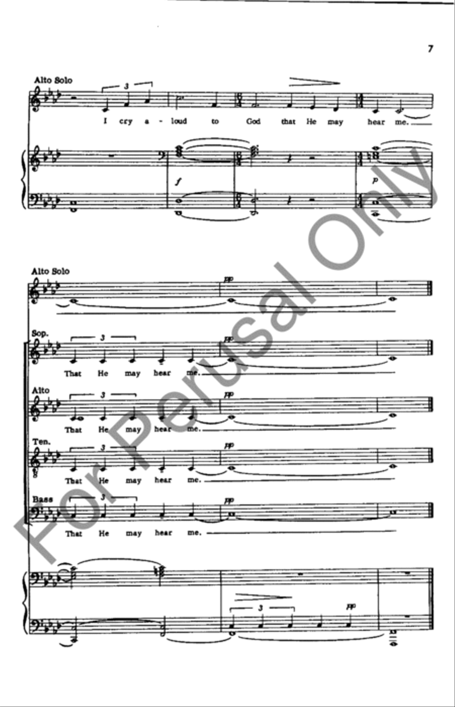 I Cry Aloud To God I Cry Aloud To God 4-Part scores gallery preview page 7