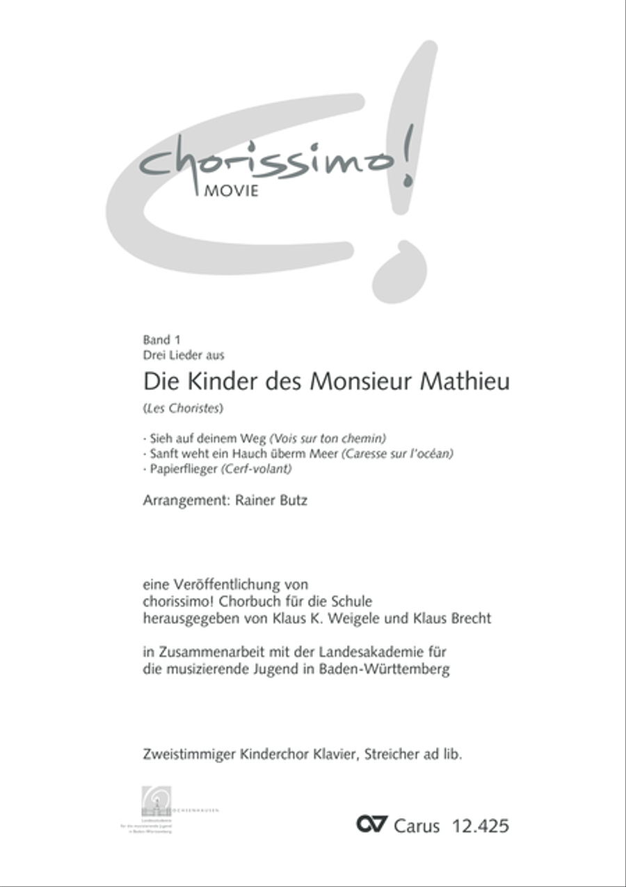 Die Kinder des Monsieur Mathieu (arr. R. Butz) chorissimo! Score scores gallery preview page 2