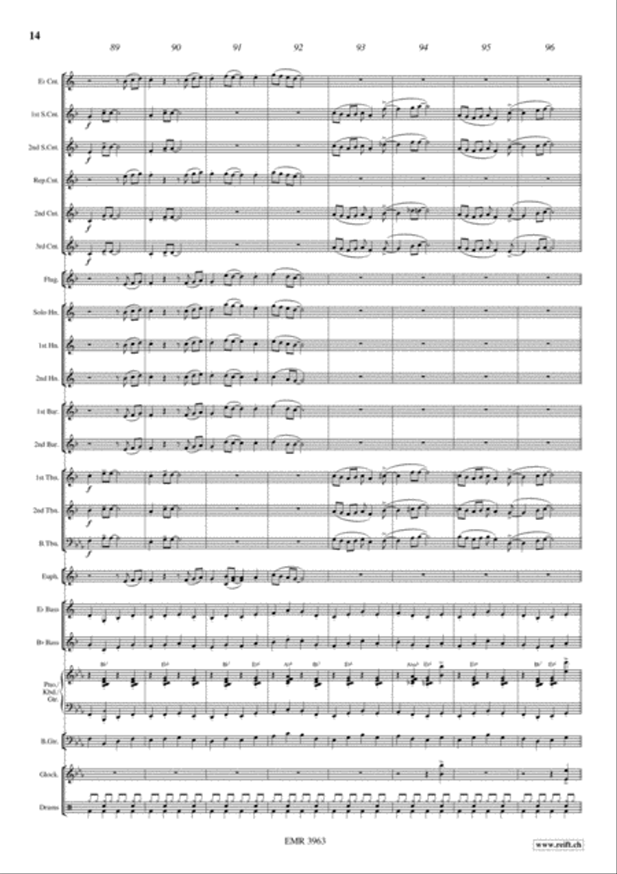 Swinging Santa Claus Brass Band scores gallery preview page 15