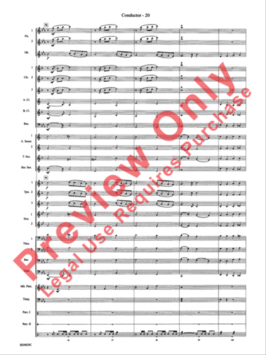 Christmas Winds (Overture) Concert Band scores gallery preview page 22