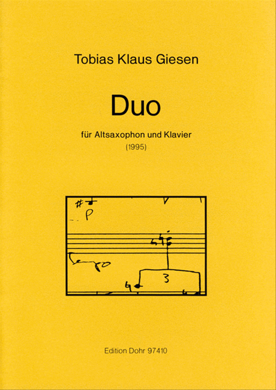 Duo für Altsaxophon und Klavier (1995) Alto Saxophone scores gallery preview page 1