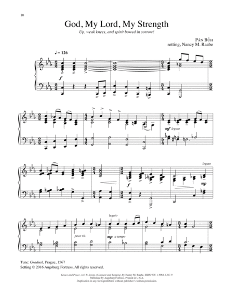 Grace and Peace Vol 8 Songs of lament and Longing Piano Solo scores gallery preview page 11