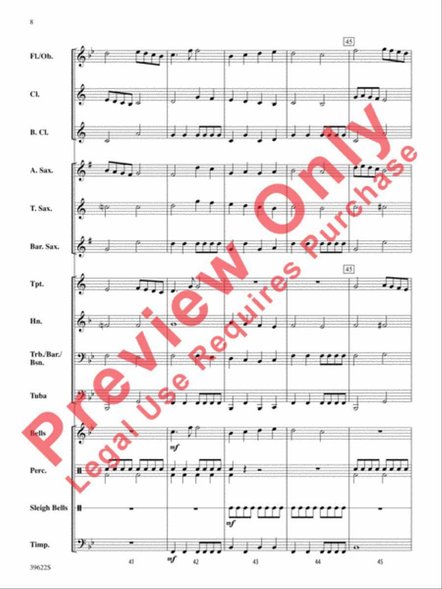 A Winter Trilogy Concert Band scores gallery preview page 9