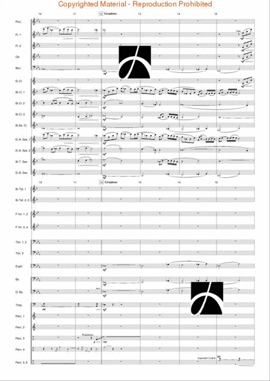 Hymn to the Infinite Sky Concert Band scores gallery preview page 4