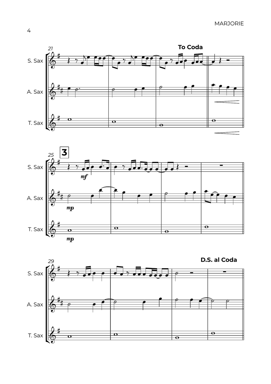 Marjorie Woodwind Trio scores gallery preview page 4