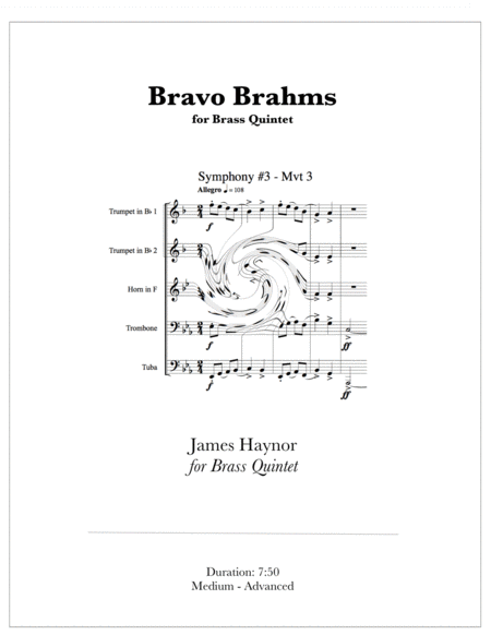 Bravo Brahms for Brass Quintet image number null