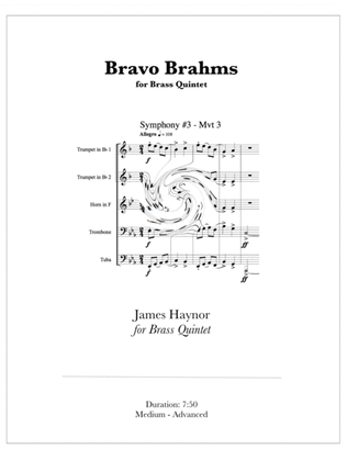 Bravo Brahms for Brass Quintet