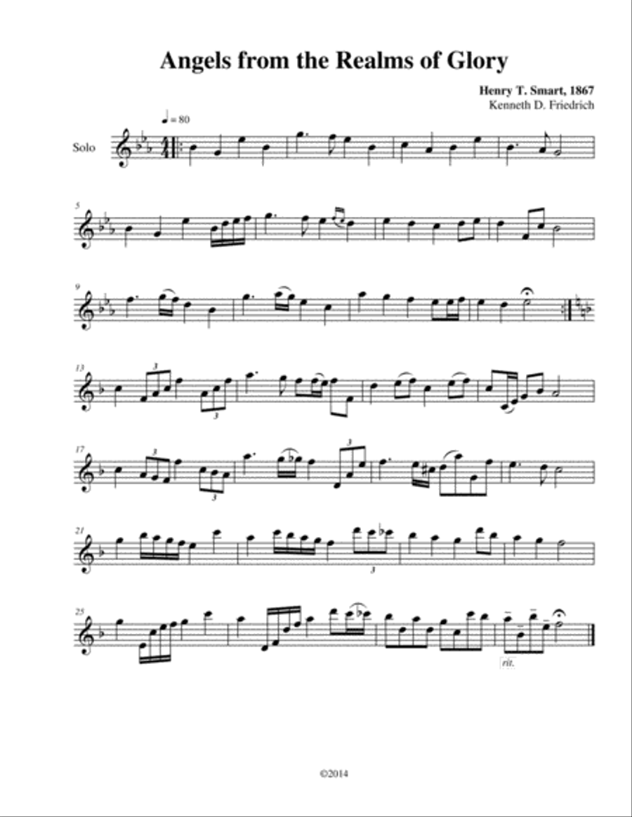 60 Christmas Hymns for the Solo Performer Baritone Saxophone scores gallery preview page 4