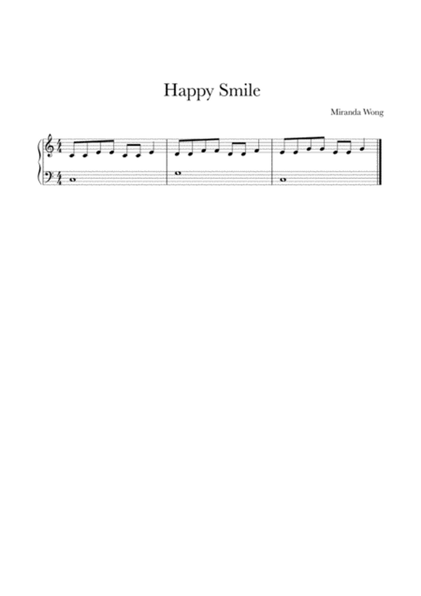 Happy Smile - Easy Piano Solo in C Key image number null