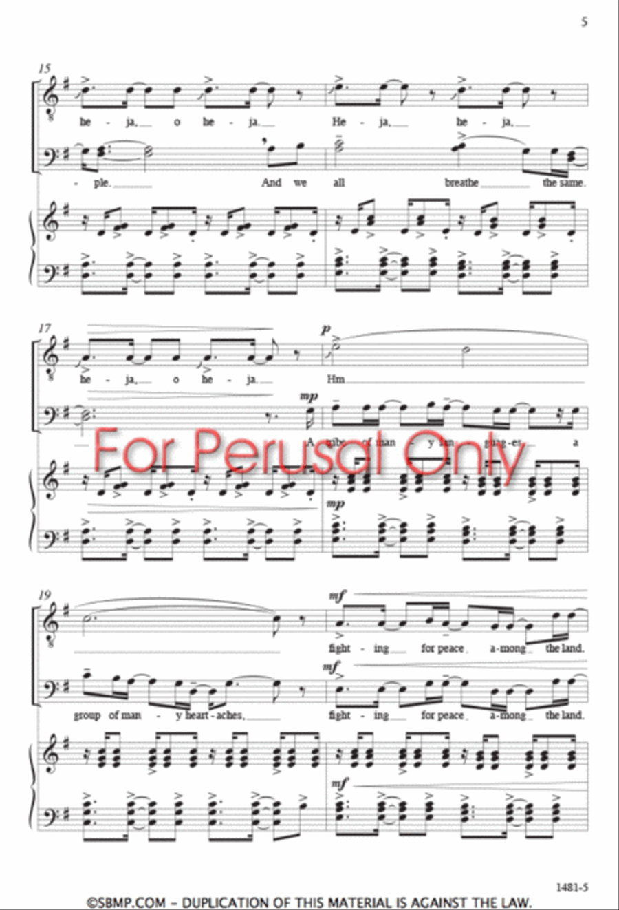 Sisi ni moja - TTB/TBB Octavo TTB scores gallery preview page 4