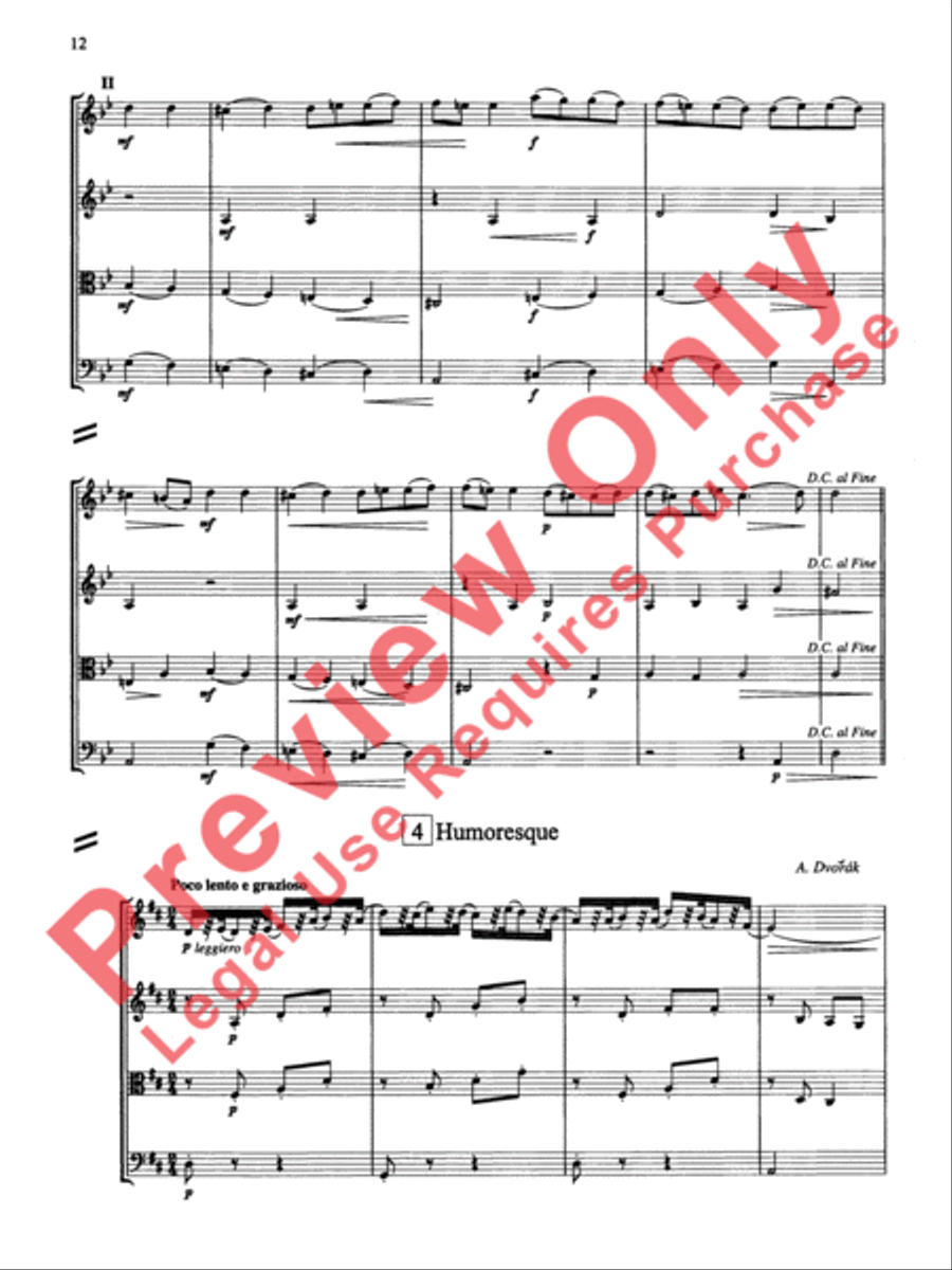 String Quartets for Beginning Ensembles, Volume 3 String Quartet scores gallery preview page 37
