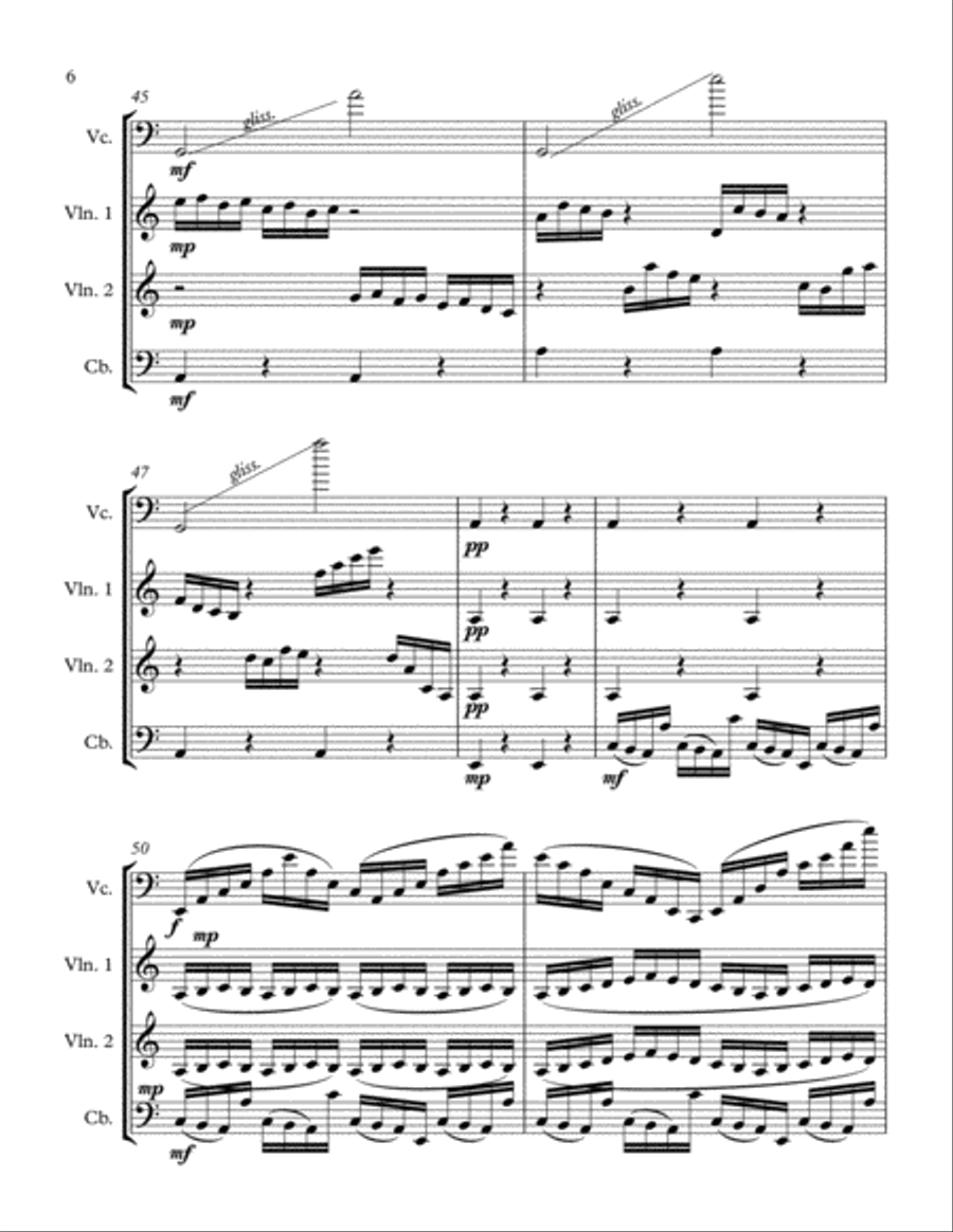 The Dark Queen String Quartet scores gallery preview page 6