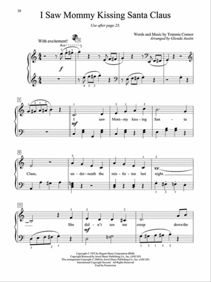 Christmas Piano Solos – Second Grade (Book Only) Piano Solo scores gallery preview page 4