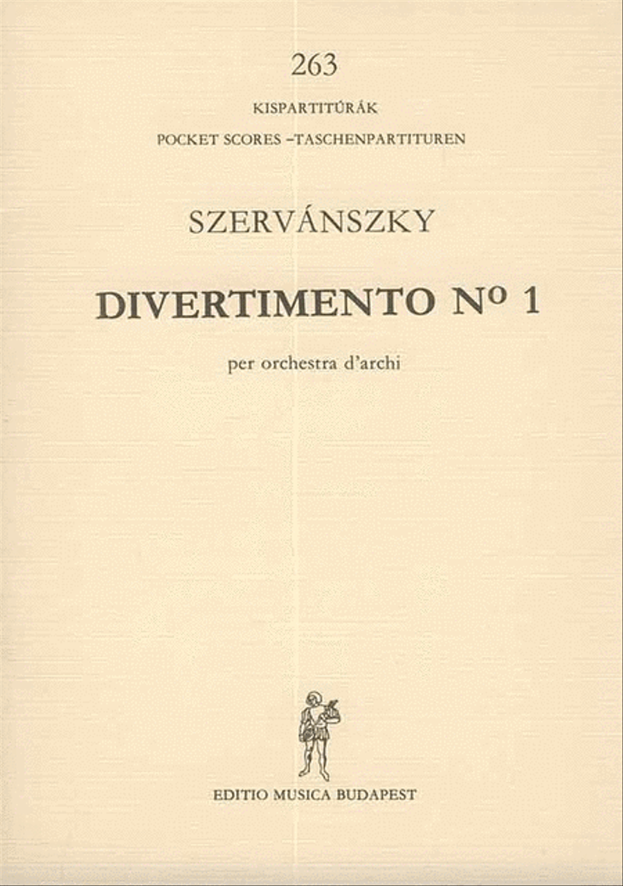 Divertimento Nr. 1 Divertimento Nr. 1 String Orchestra scores gallery preview page 1