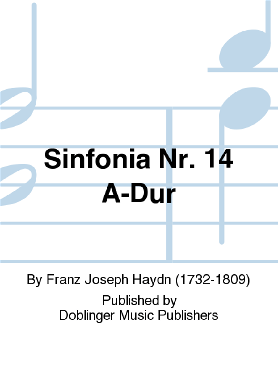 Sinfonia Nr. 14 A-Dur Orchestra scores gallery preview page 1