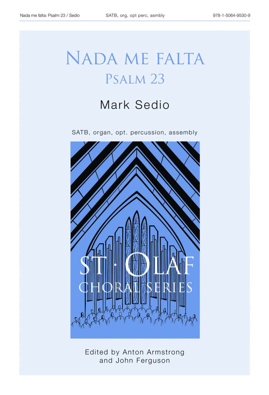 Nada me falta: Psalm 23 4-Part scores gallery preview page 1