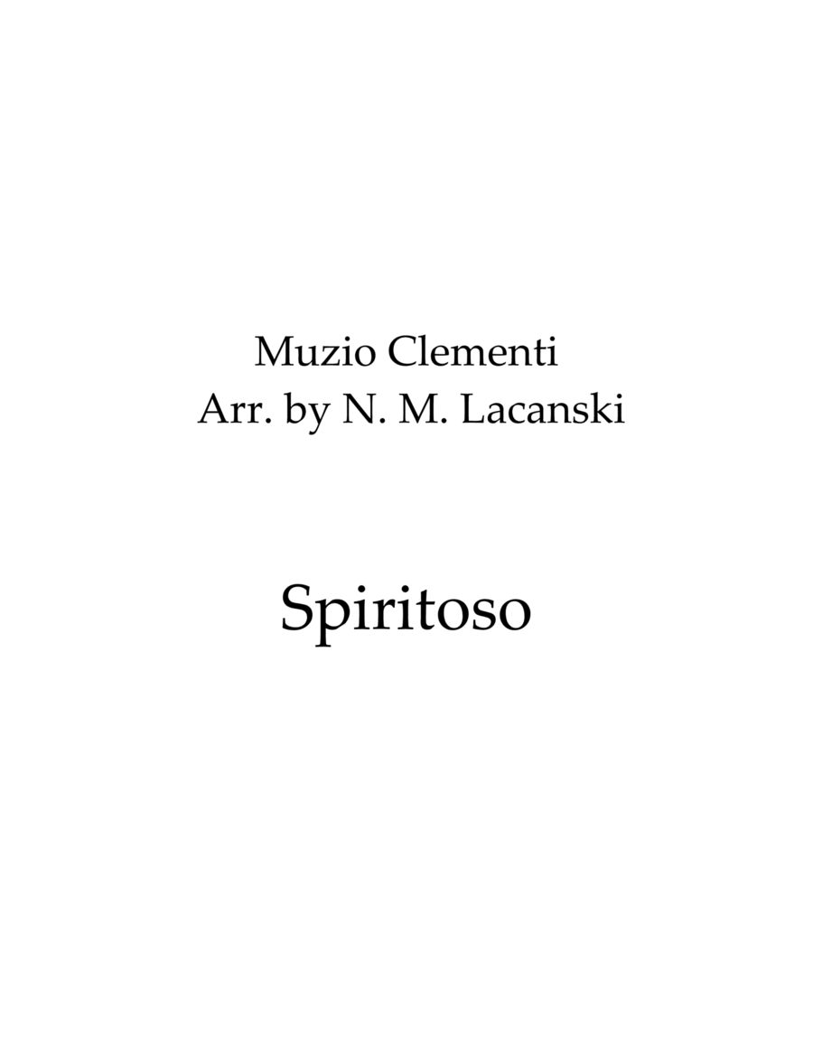 Spiritoso Clarinet Solo scores gallery preview page 1
