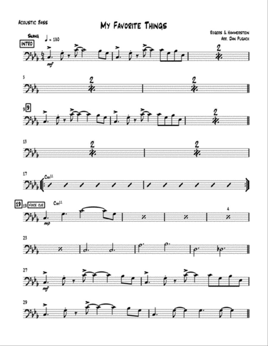 My Favorite Things Piano, Vocal, Guitar scores gallery preview page 1