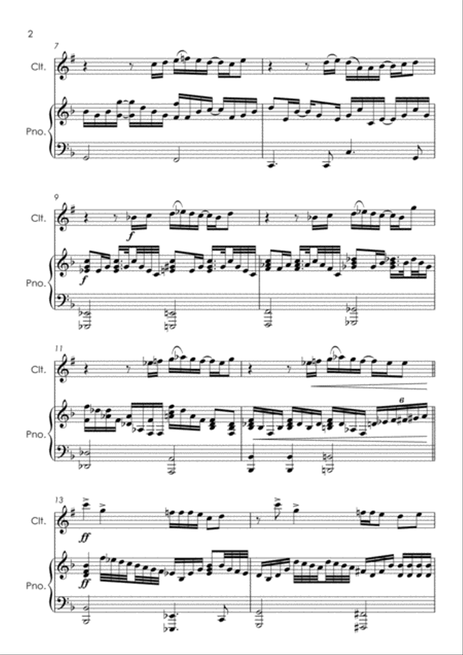 Life On Mars Clarinet Solo scores gallery preview page 3