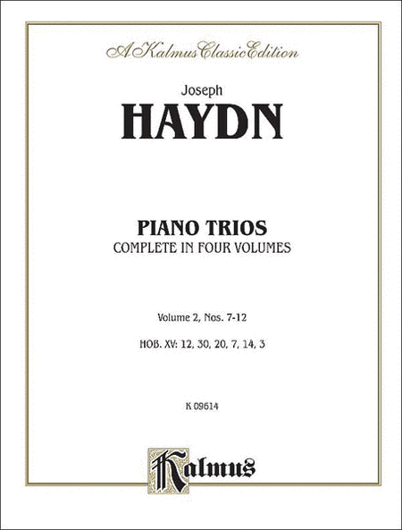 Trios for Violin, Cello and Piano, Volume II (Nos. 7-12)