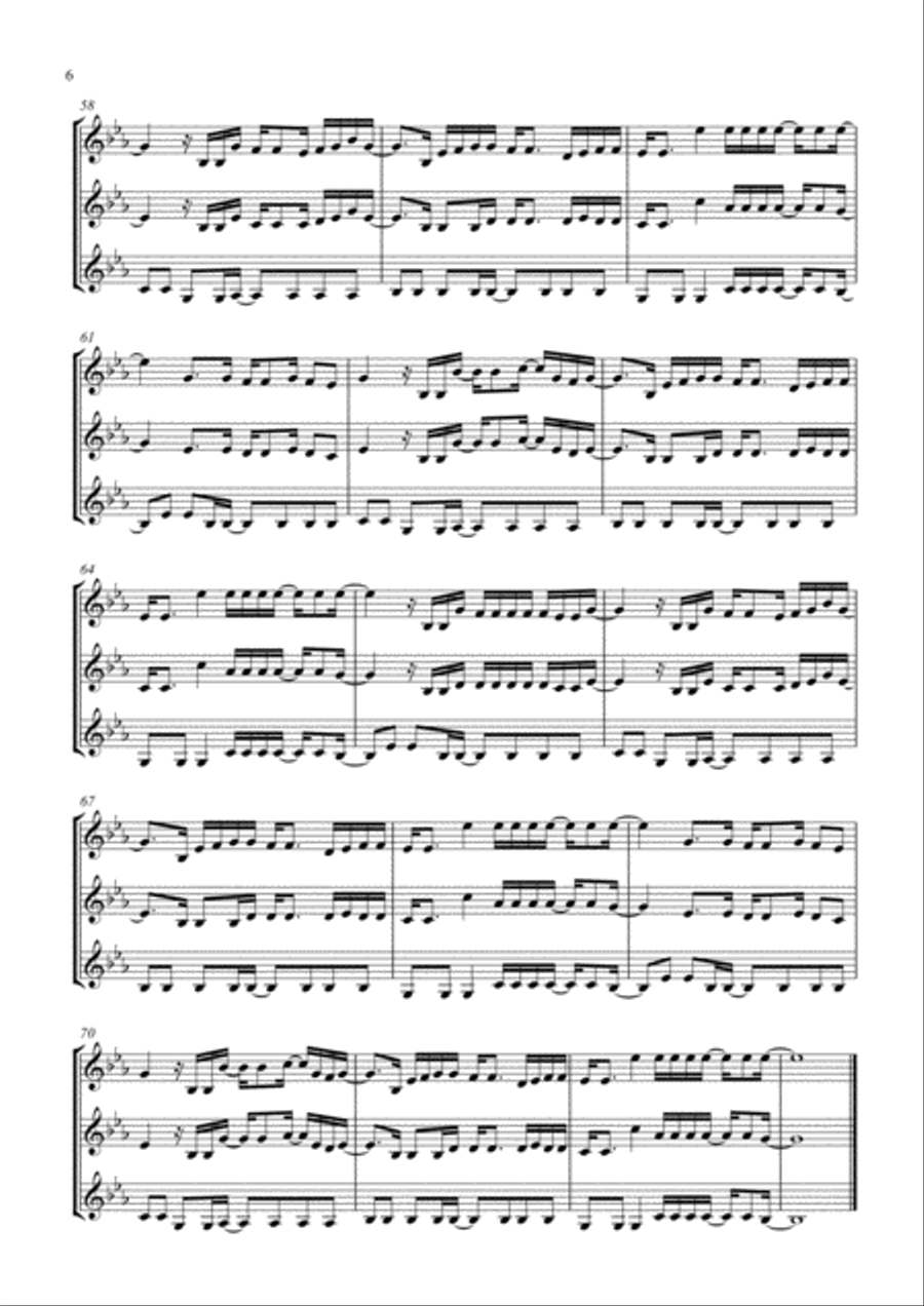 The Greatest Show The Greatest Show Brass Ensemble scores gallery preview page 6