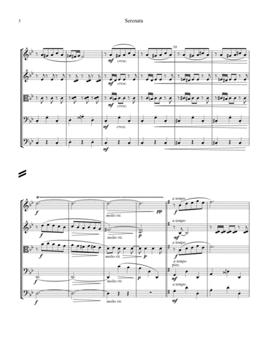Serenata espanola for string orchestra (string quintet) image number null