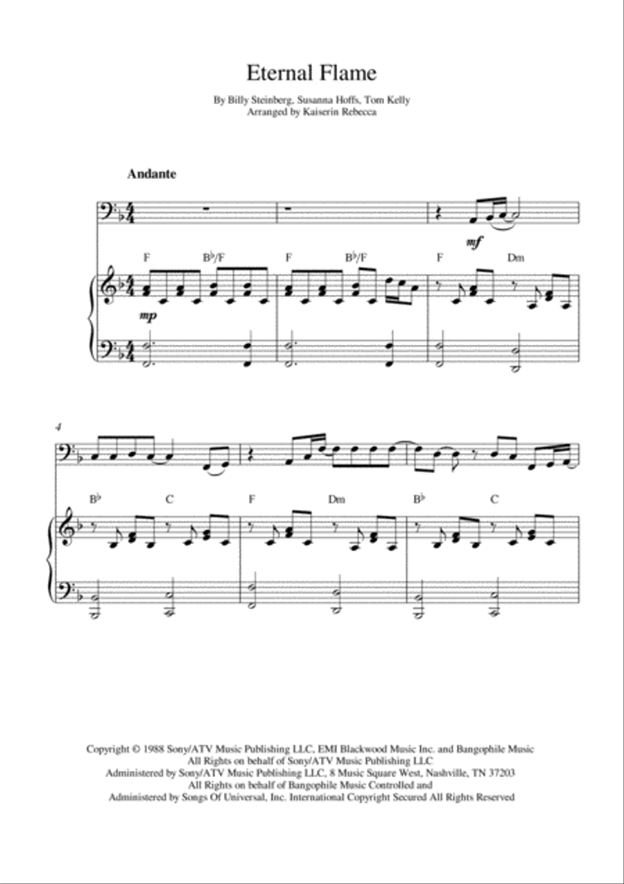 Eternal Flame Bassoon scores gallery preview page 1