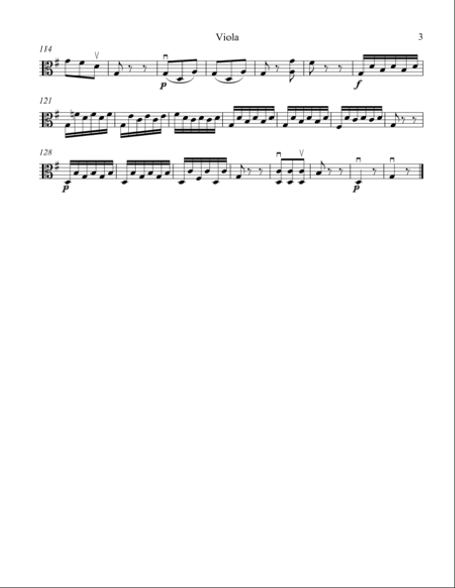 Sonatina Op. 20 #1 Sonatina Op. 20 #1 String Trio scores gallery preview page 3