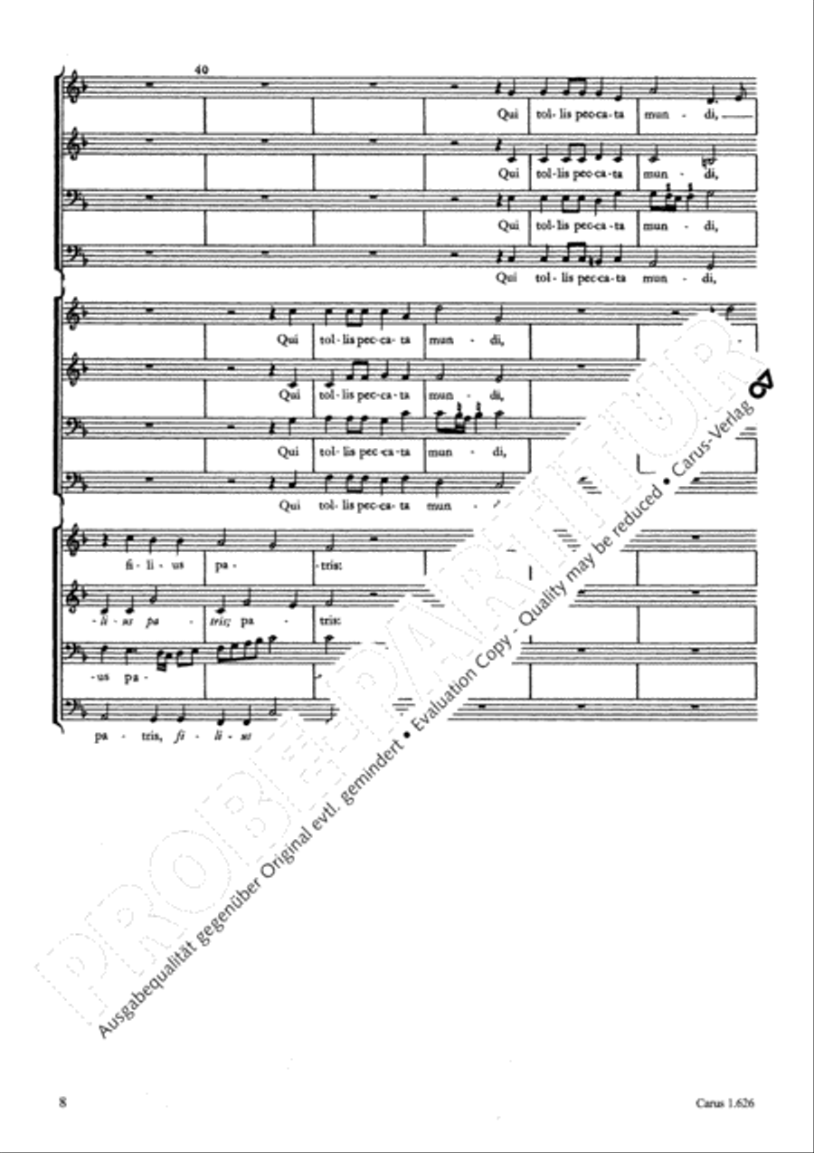 Gloria 4-Part scores gallery preview page 9