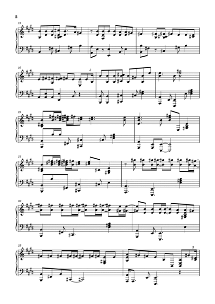 Anti-hero Piano Solo scores gallery preview page 2