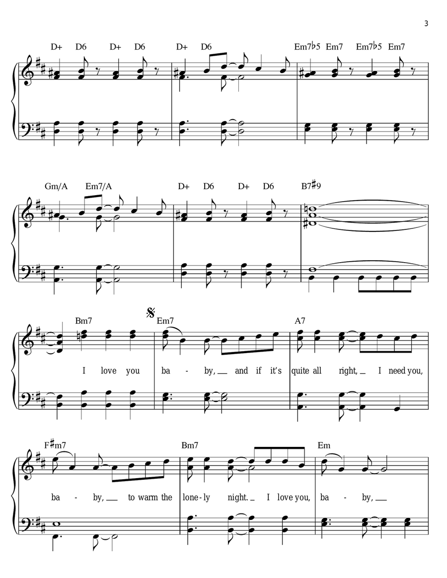 Can't Take My Eyes Off Of You (from Jersey Boys) Easy Piano scores gallery preview page 3