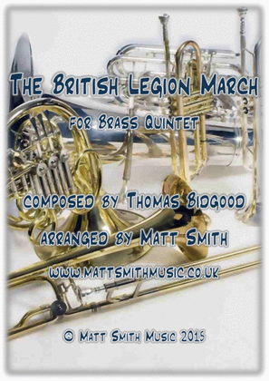 Book cover for The British Legion March by Thomas Bidgood - BRASS QUINTET