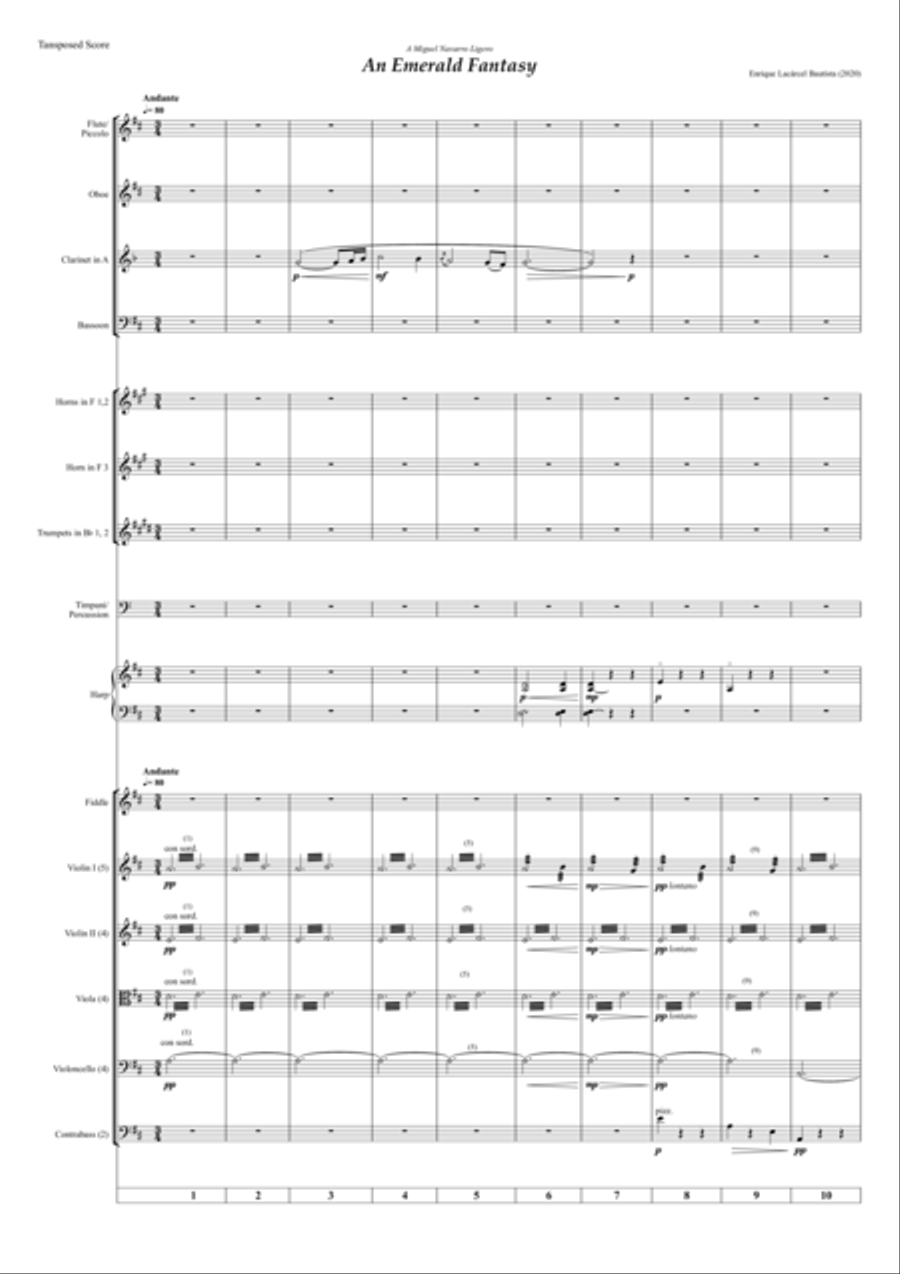 An emerald fantasy Chamber Orchestra scores gallery preview page 3